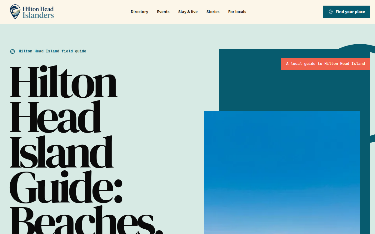 Hilton Head Islanders website preview